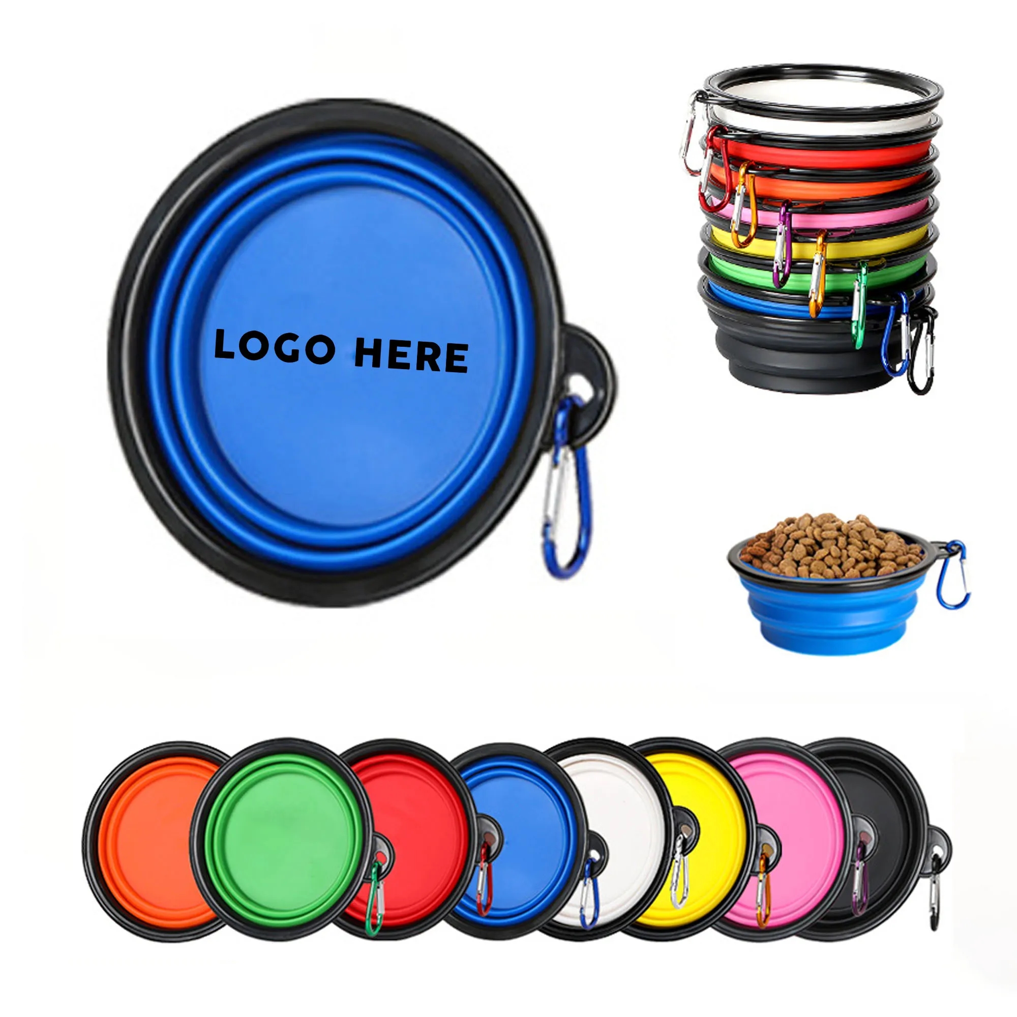 Collapsible Dog Cat Water Food Bowl 2