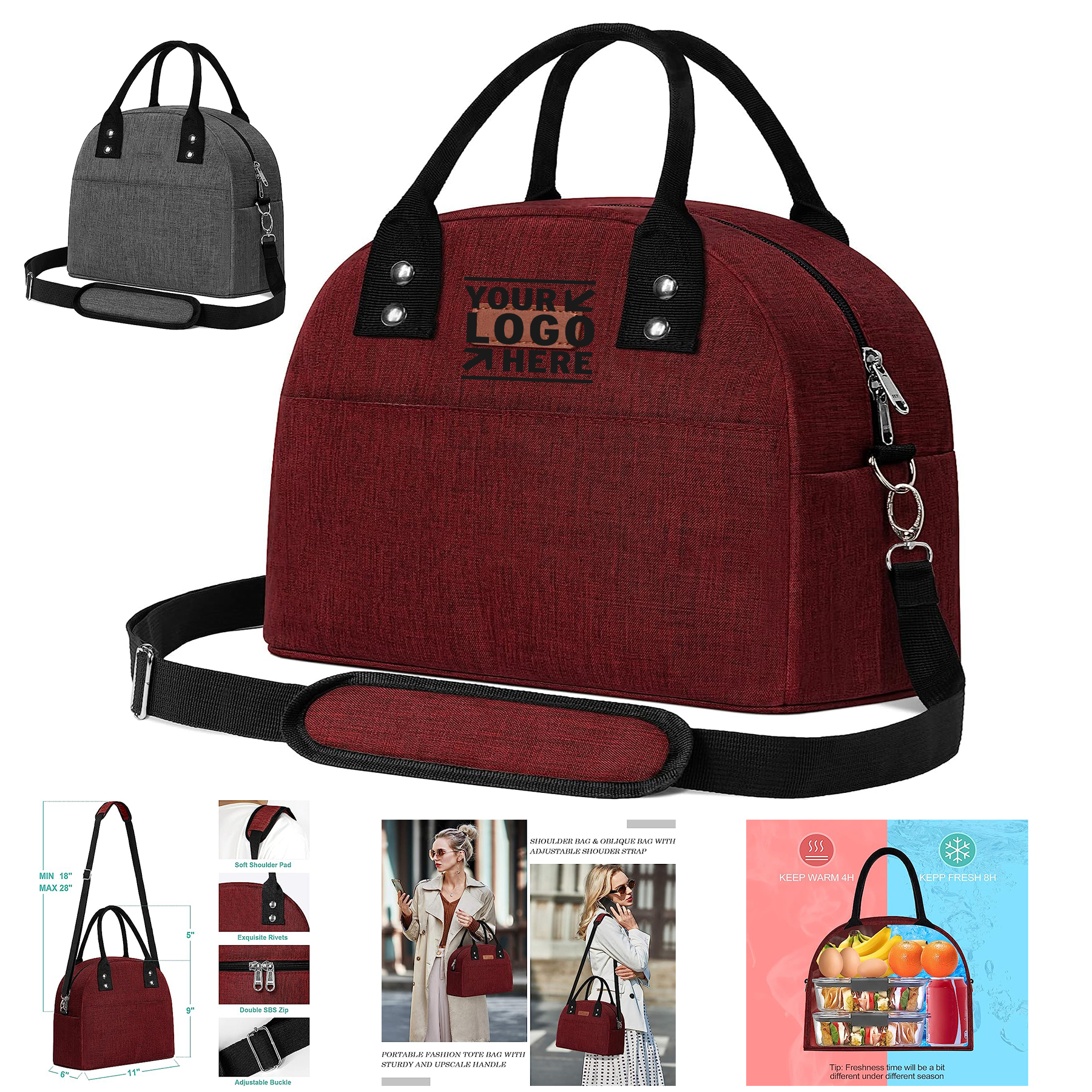 Reusable Cooler Insulated Lunch Bag