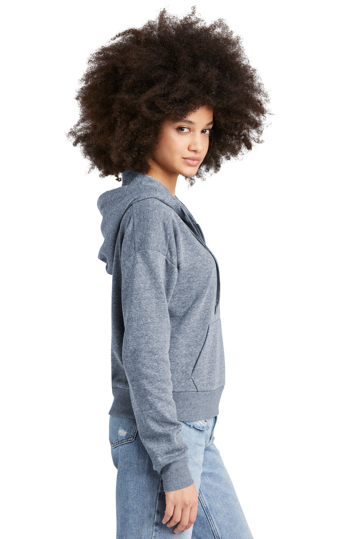 District Women's Perfect Tri Fleece 1/2-Zip Pullover DT1311 25
