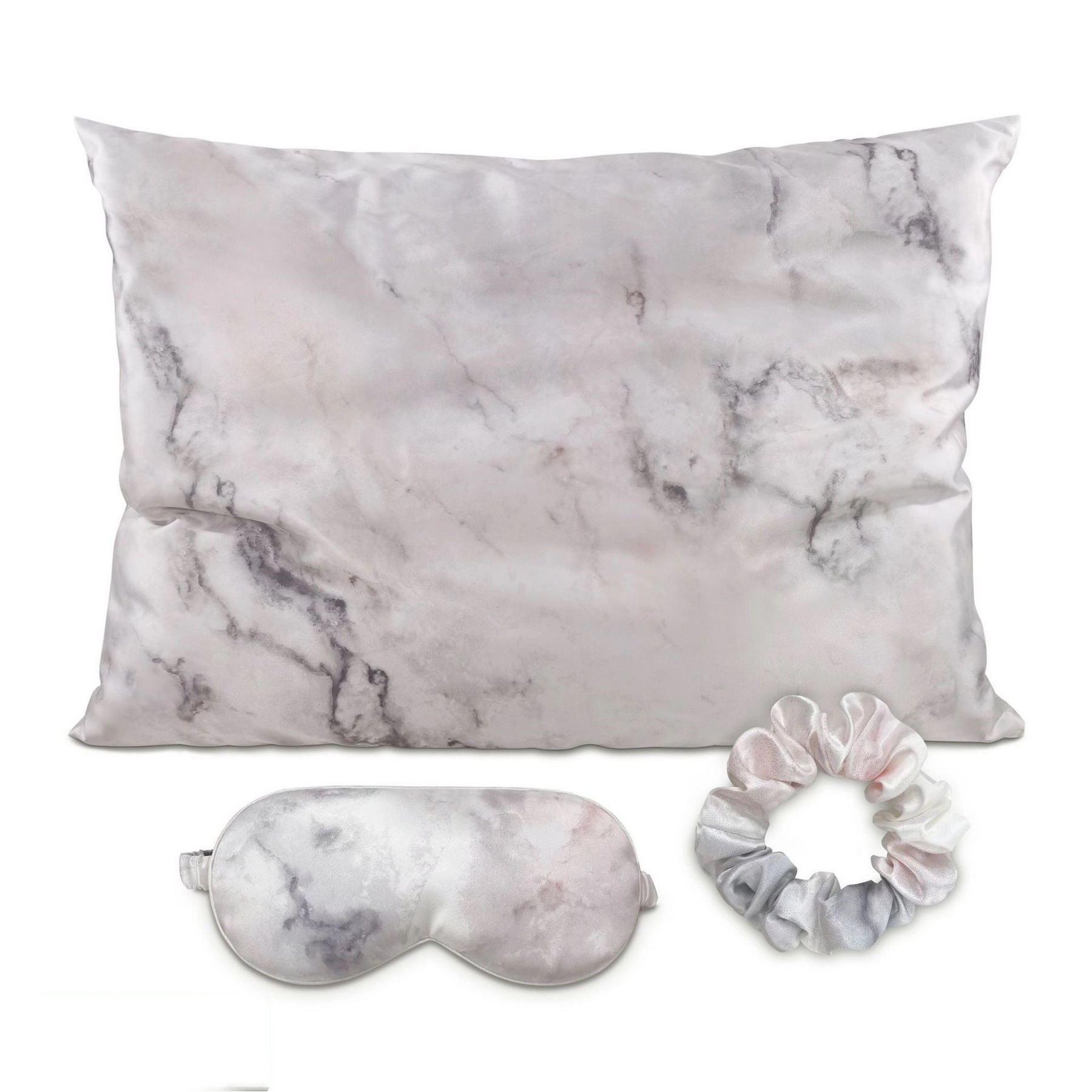 Silky Satin Pillow Covers with Hidden Zipper Set of 3 4