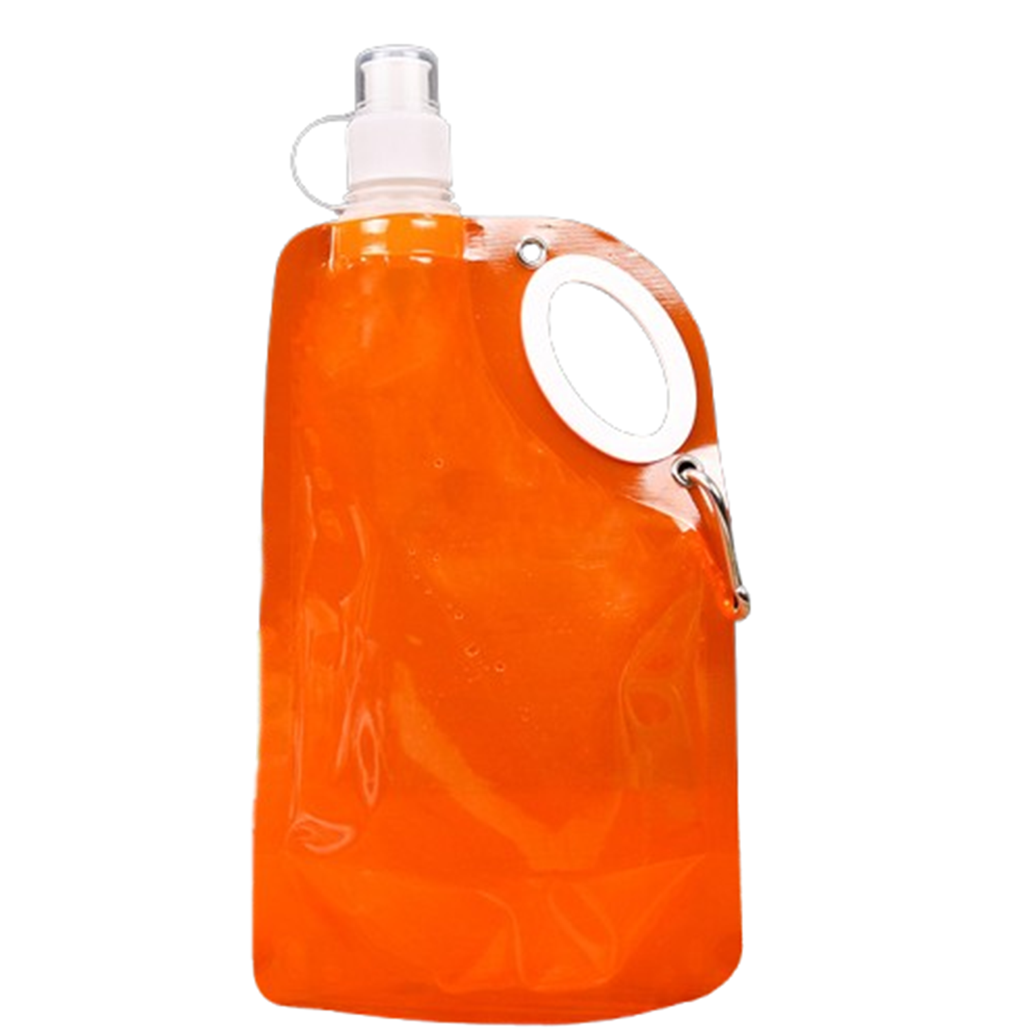 25oz PE Foldable Water Bottle w/ Carabiner 6