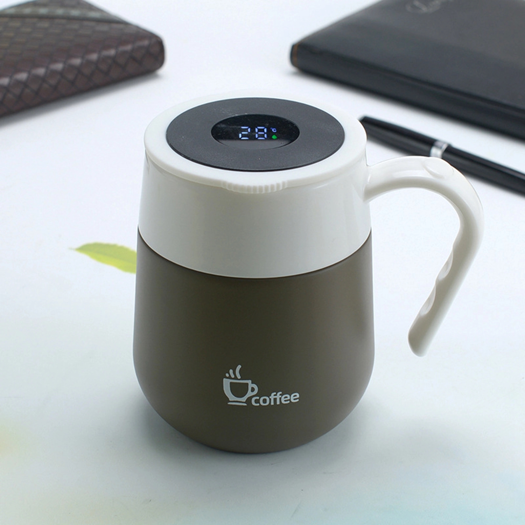 16 Oz. Intelligent Display Temperature Vacuum Coffee Cup 10