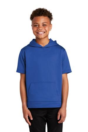 Sport-Tek Youth Sport-Wick Fleece Short Sleeve Hooded Pullover. YST251 19