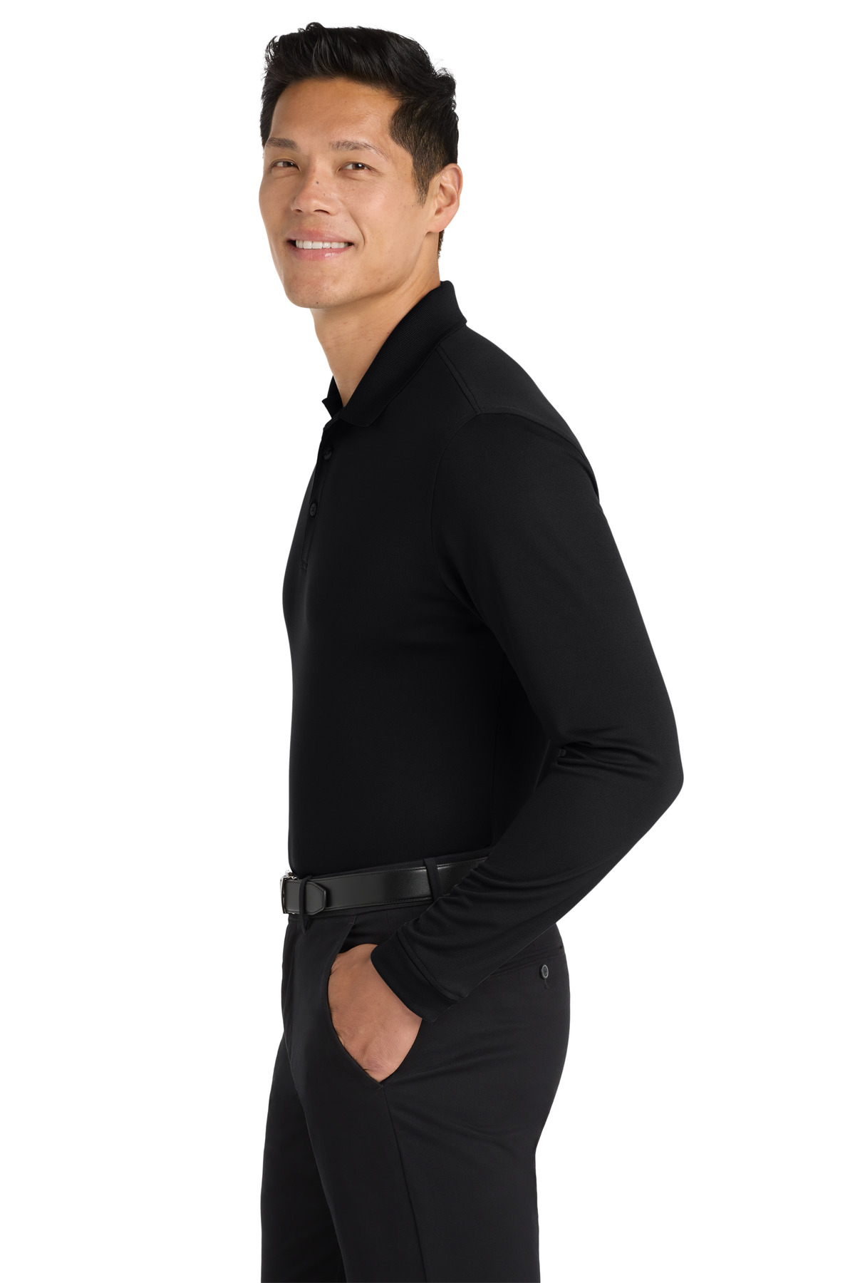 Dry Zone UV Micro-Mesh Long Sleeve Polo