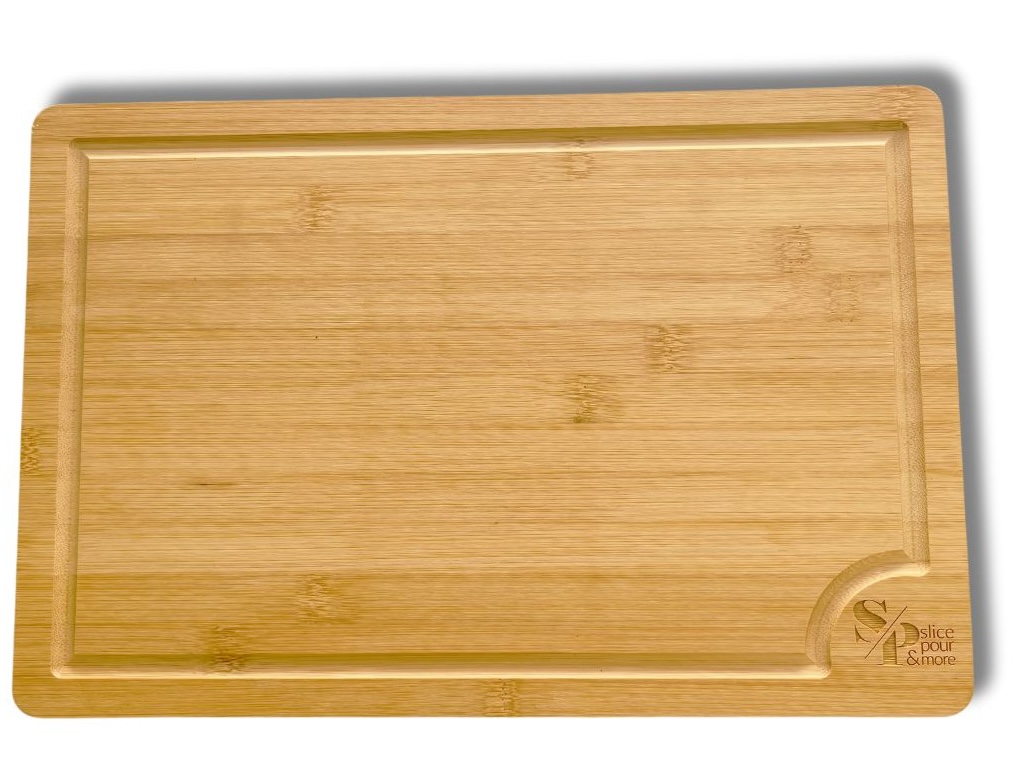 12" x 8 1/8" Medium Cayman Bamboo Cutting Board 3