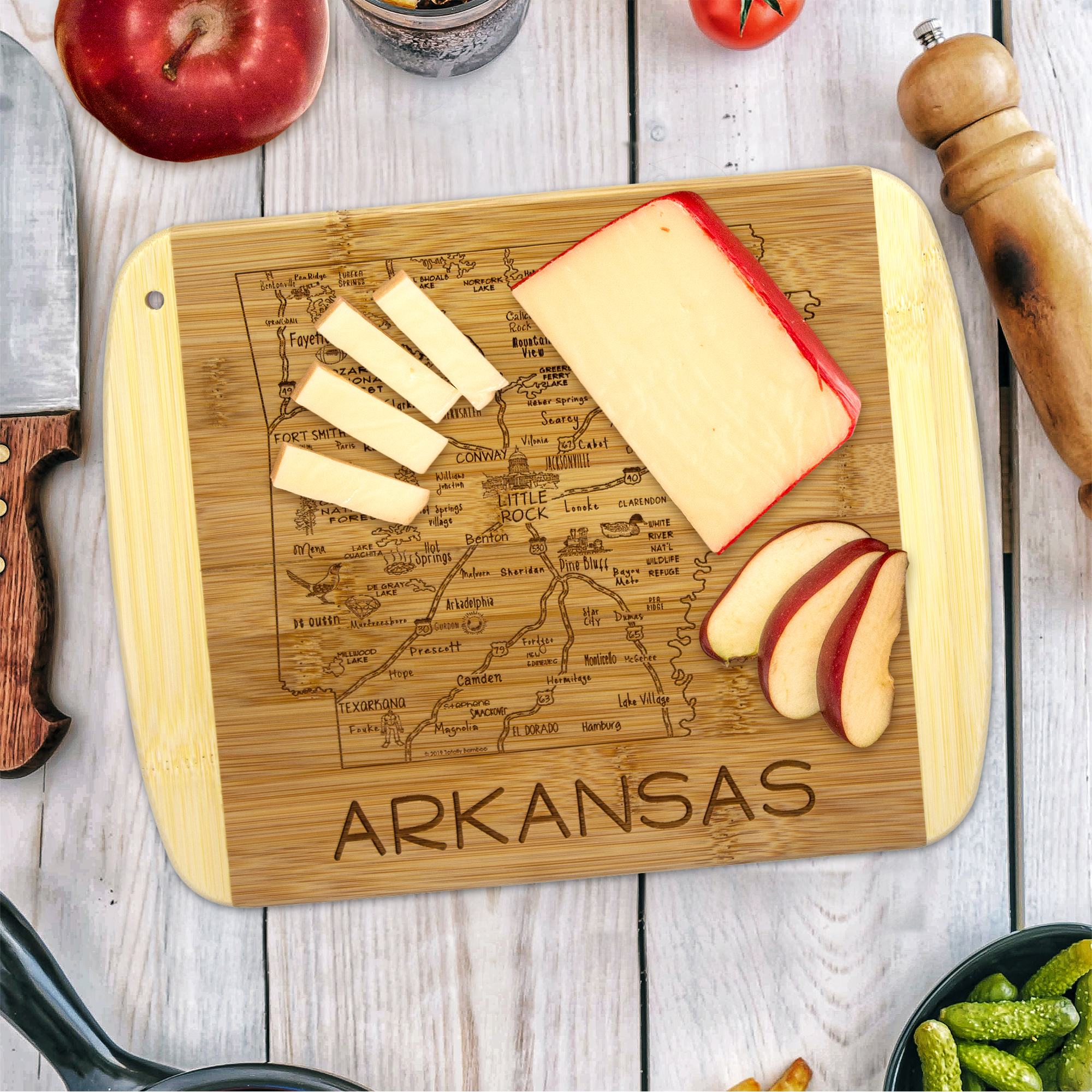 A Slice of Life Arkansas Serving & Cutting Board 8