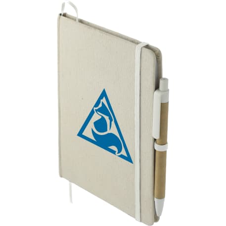 5" x 7" Organic Cotton Bound Notebook w/Pen 9