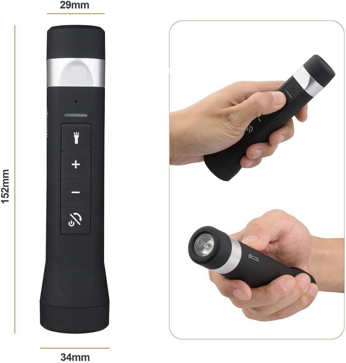 Multi-Function Wireless Bluetooth Speaker Flashlight 2