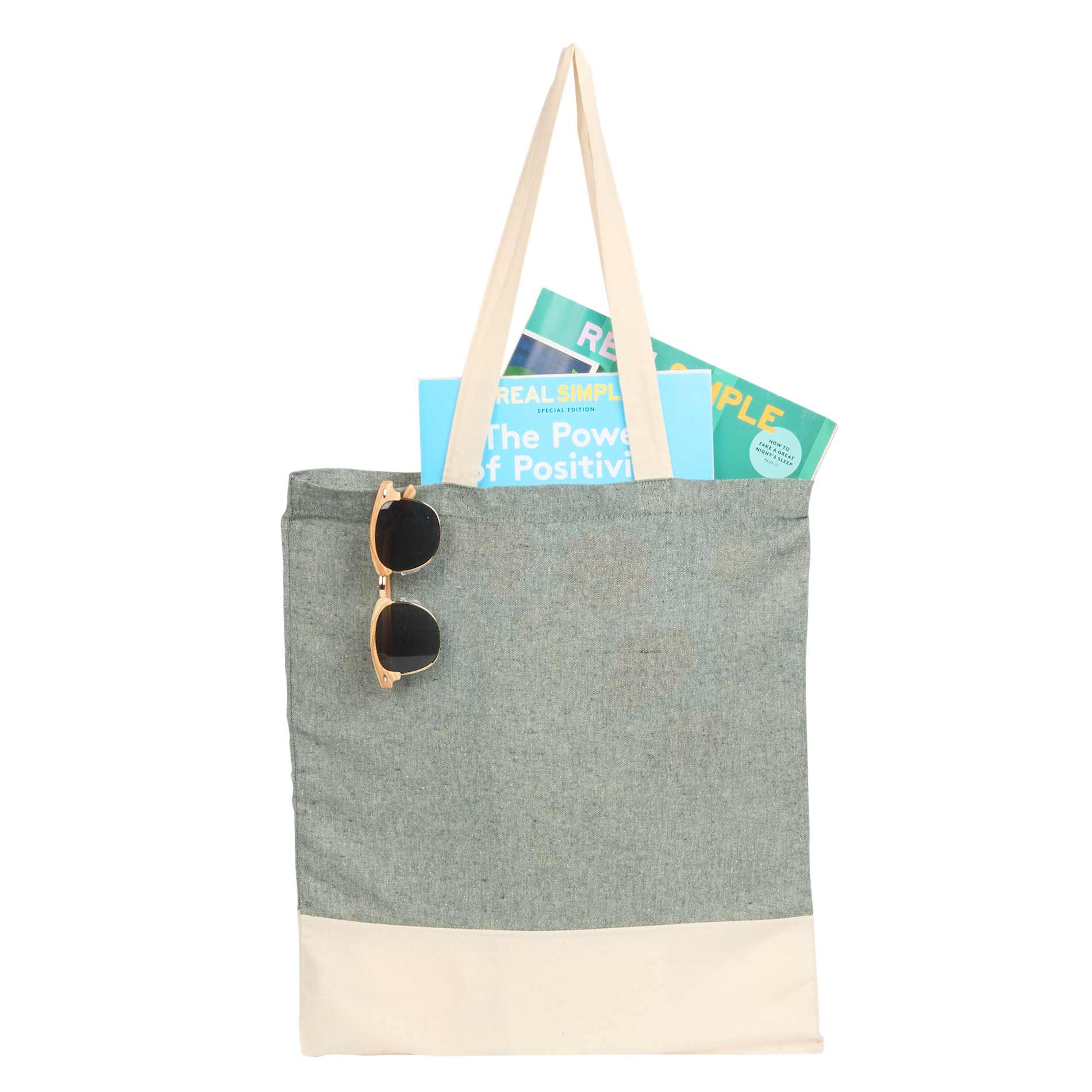 Split Recycled 5oz Cotton Twill Convention Tote 75