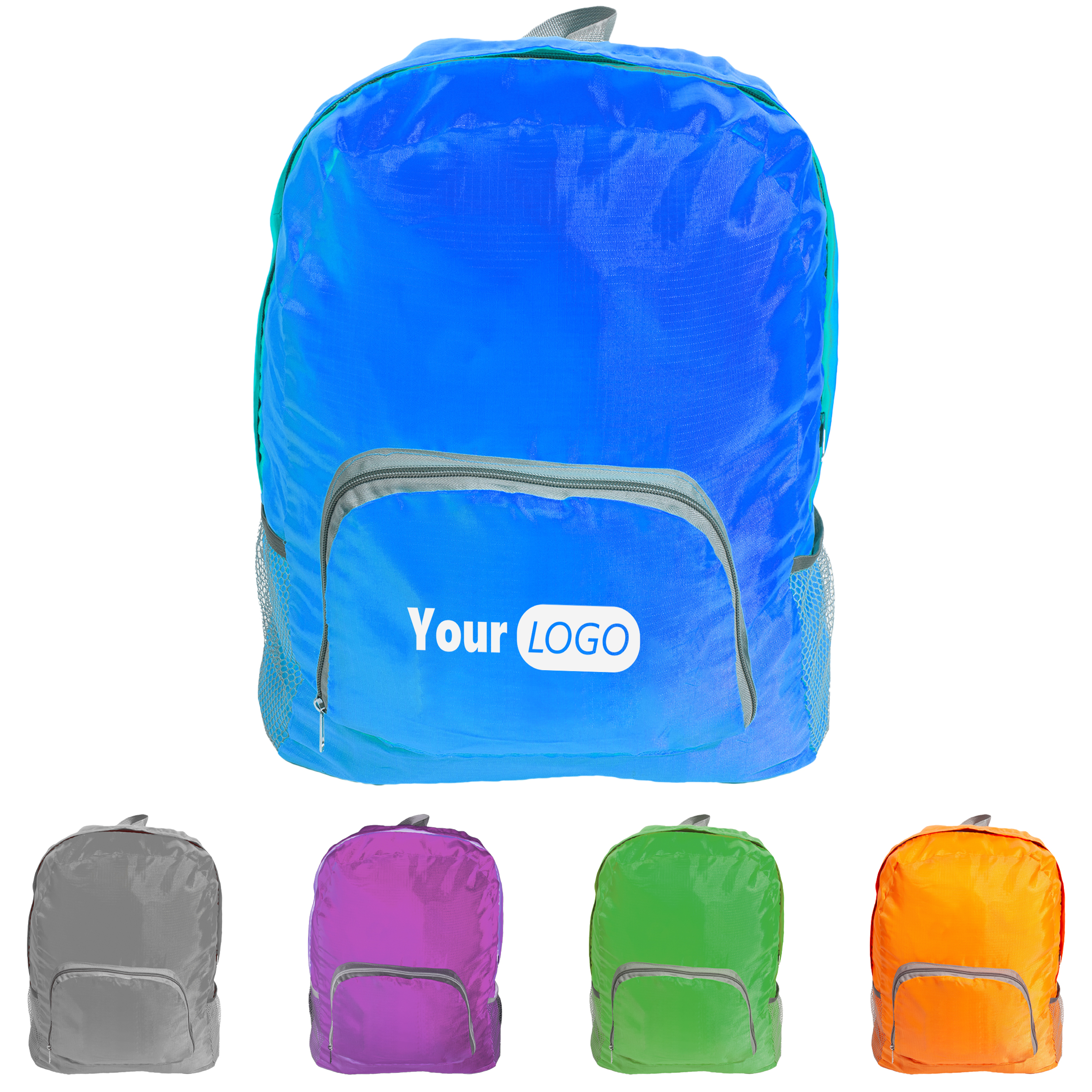 Polyester Customizable Lightweight Foldable Backpack 1