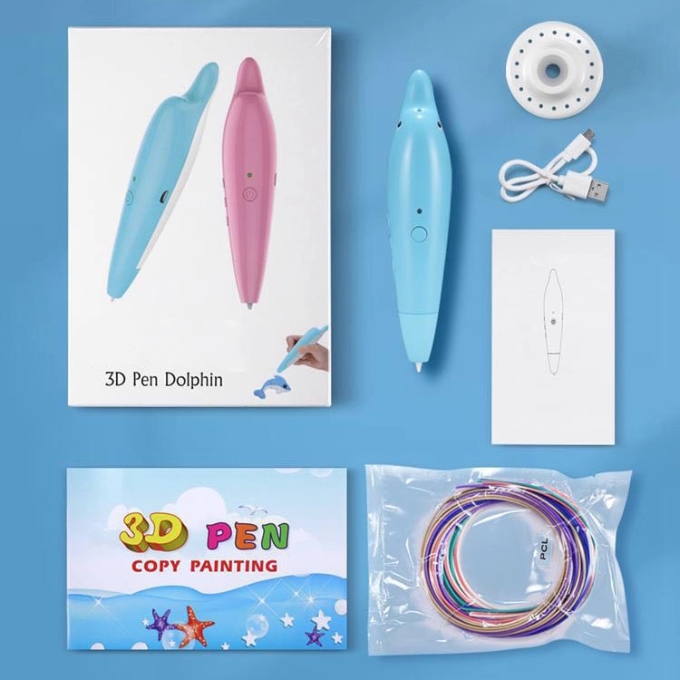 Dolphin 3D Drawing Printer Pen Kids Toys- rechargeable 5