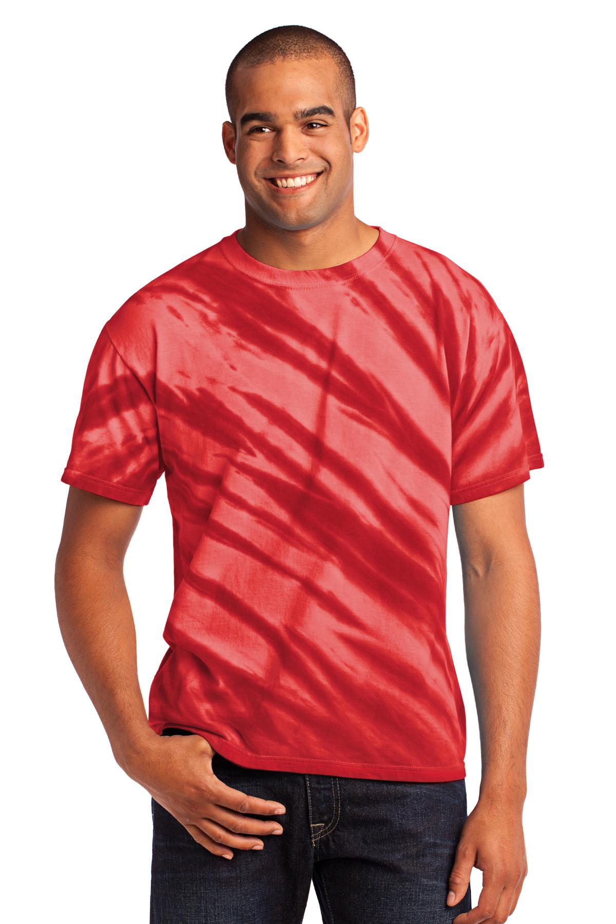 Port & Co Tiger Stripe Tie-Dye Tee. PC148 54