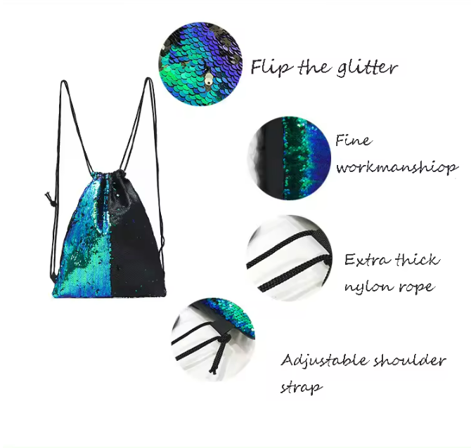 Sequin Drawstring Bags 3