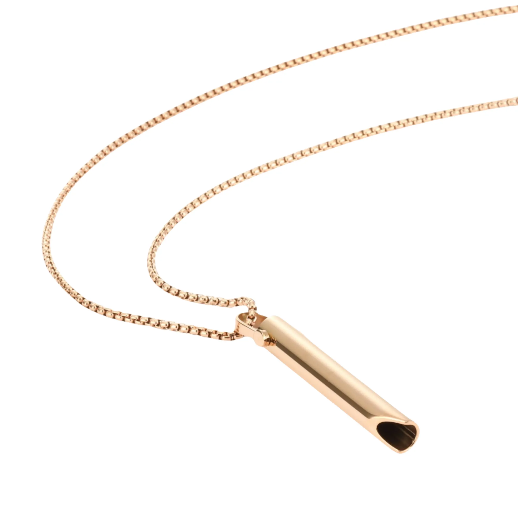 180ml Titanium Steel Whistle Necklace 1