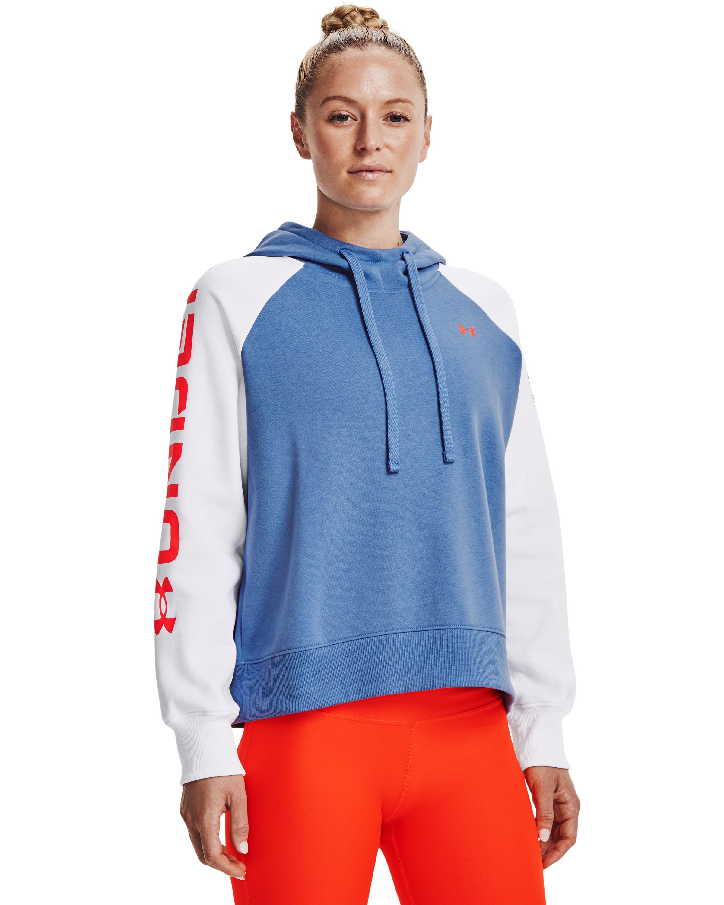 UA Rival Fleece Colorblock Women's Hoodie 5