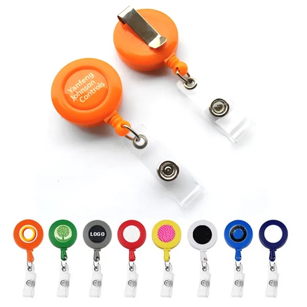 Round Retractable Badge Holders 4
