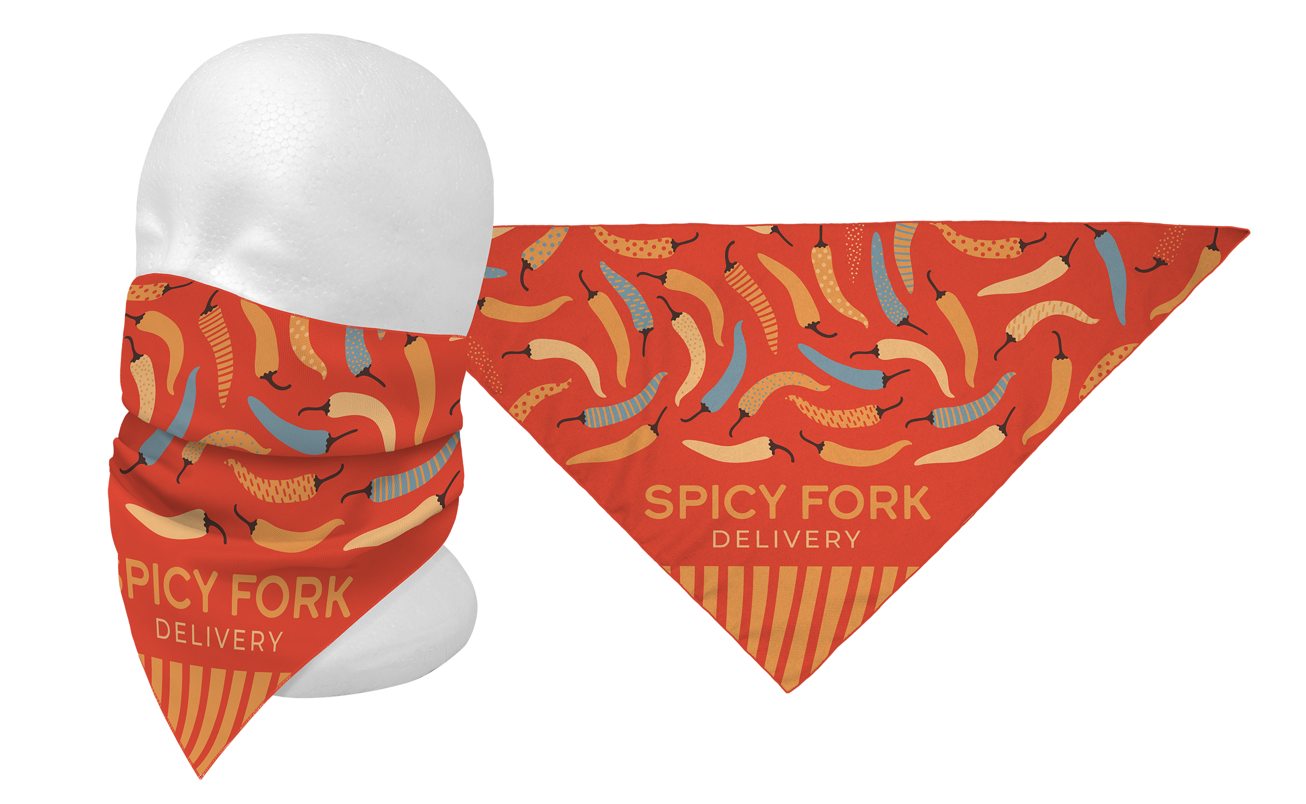 Full Color Triangle Bandana