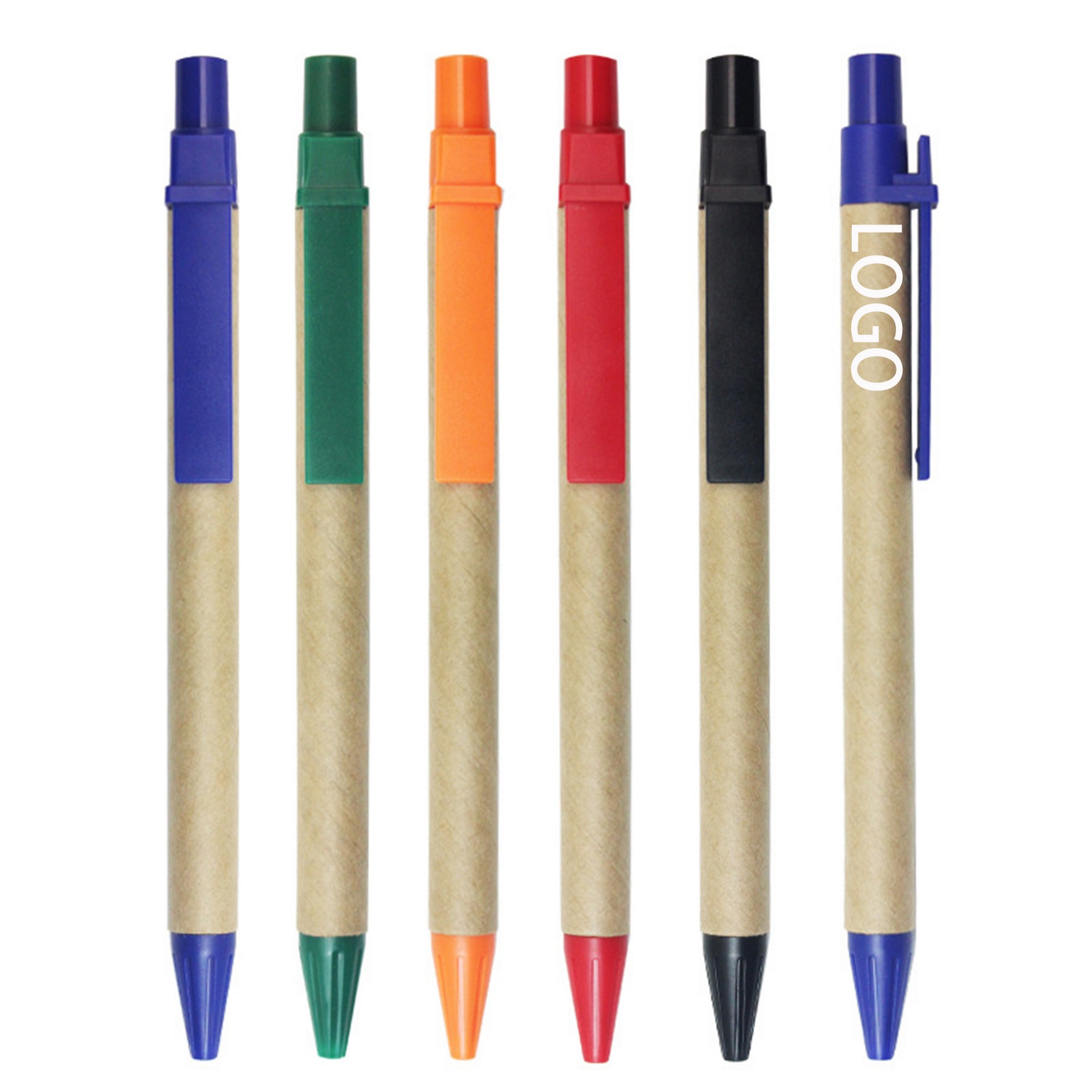 New Eco-Friendly ABS Kraft Paper Barrel Click Pen