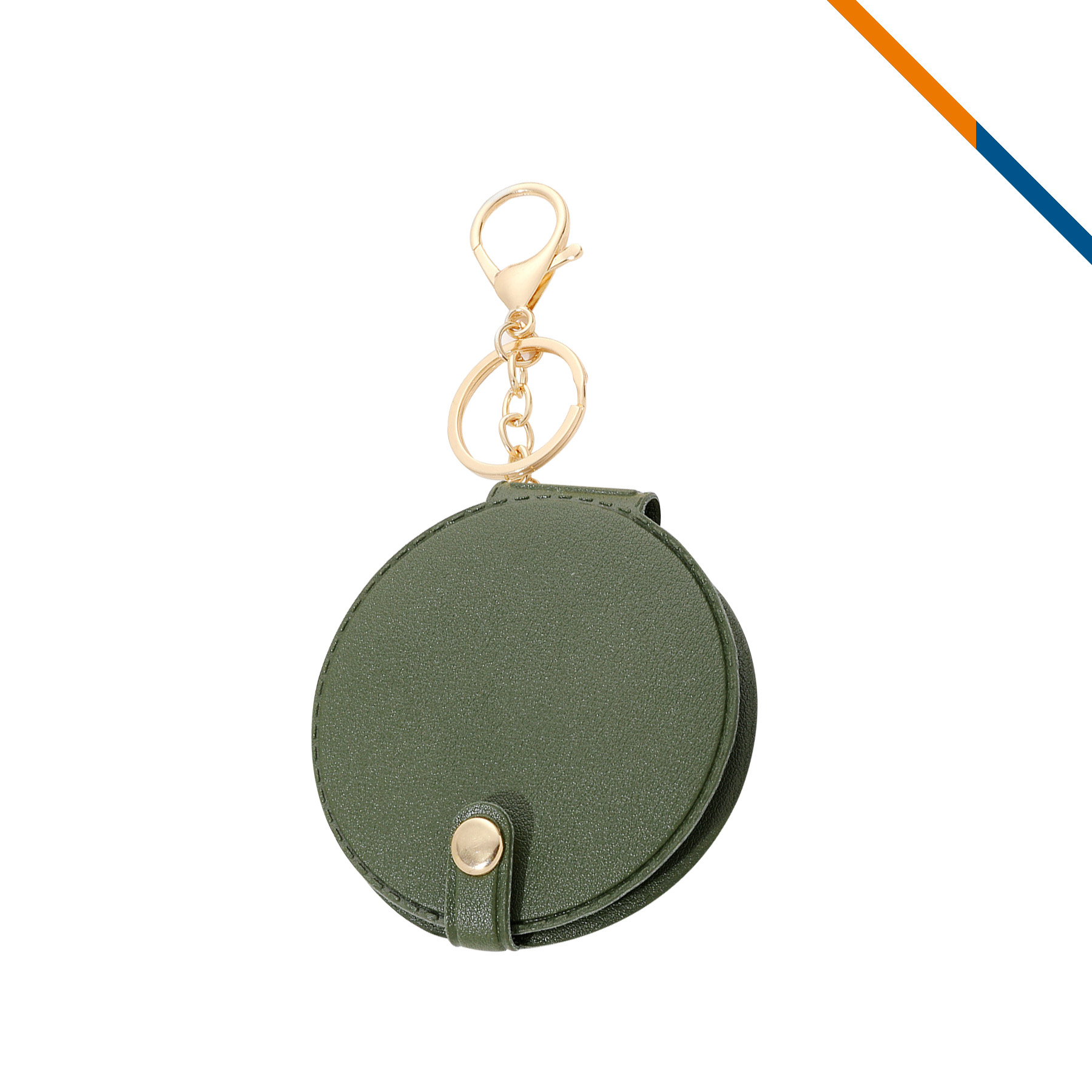 PeltGlow Leather Keychain Compact Mirror 3