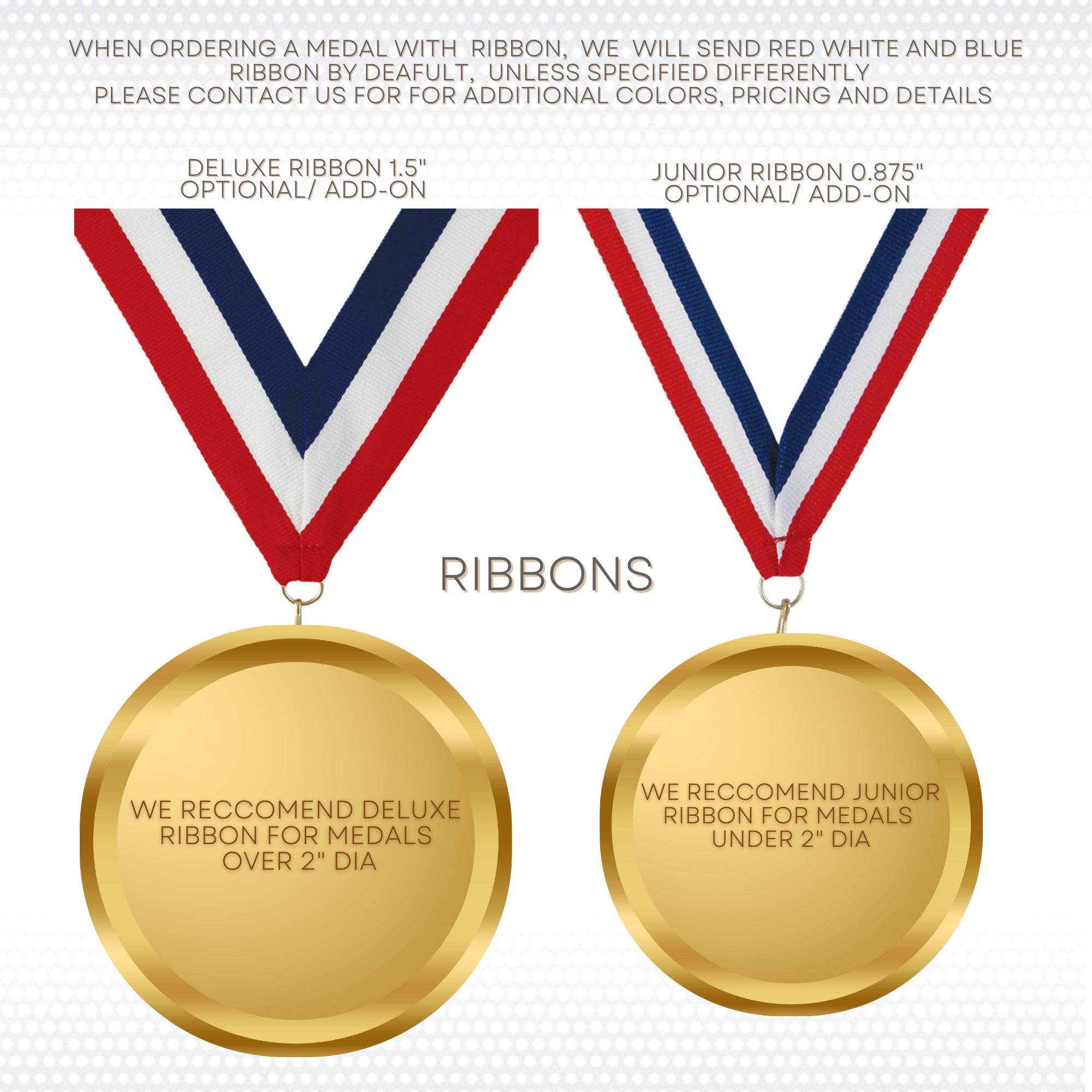 2 3/4" Bright Gold Insert Medal 5