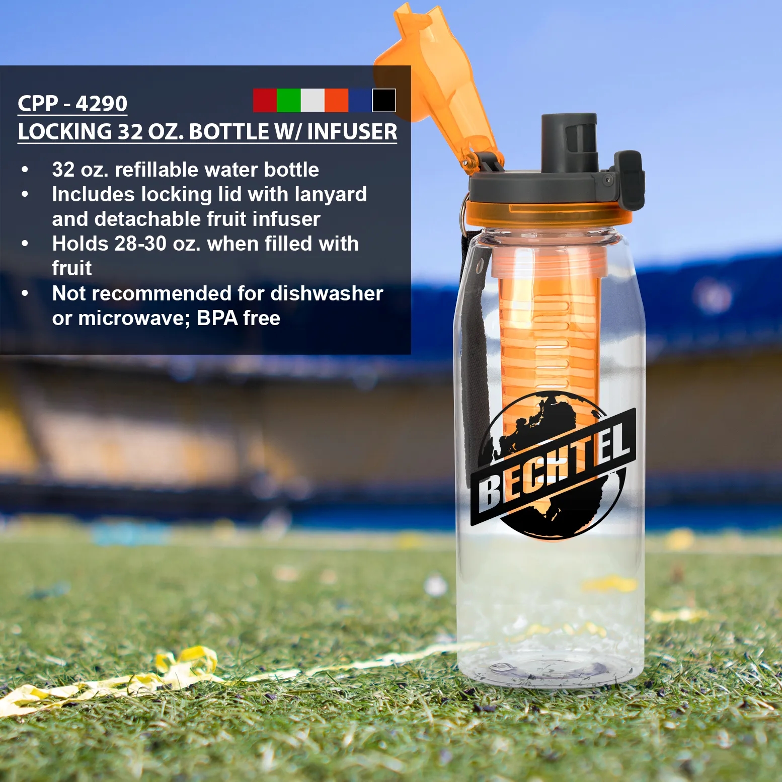 Locking 32 oz. Bottle with Infuser 9