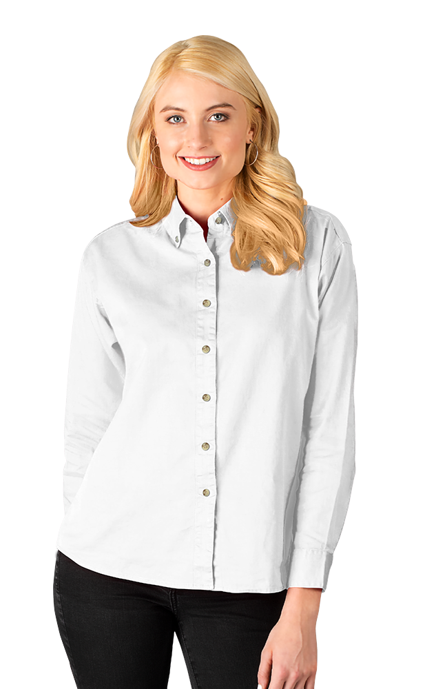 Ladies' L/S 100% Cotton Twill Shirt 20