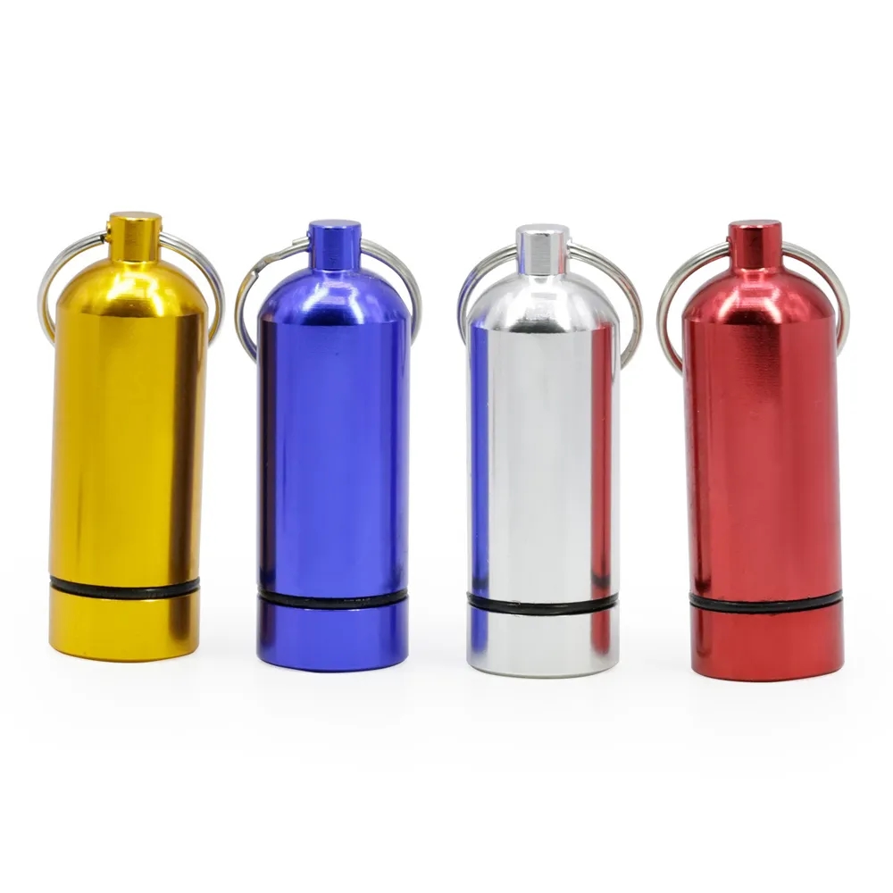 Aluminum Pill Holder Keychain 9