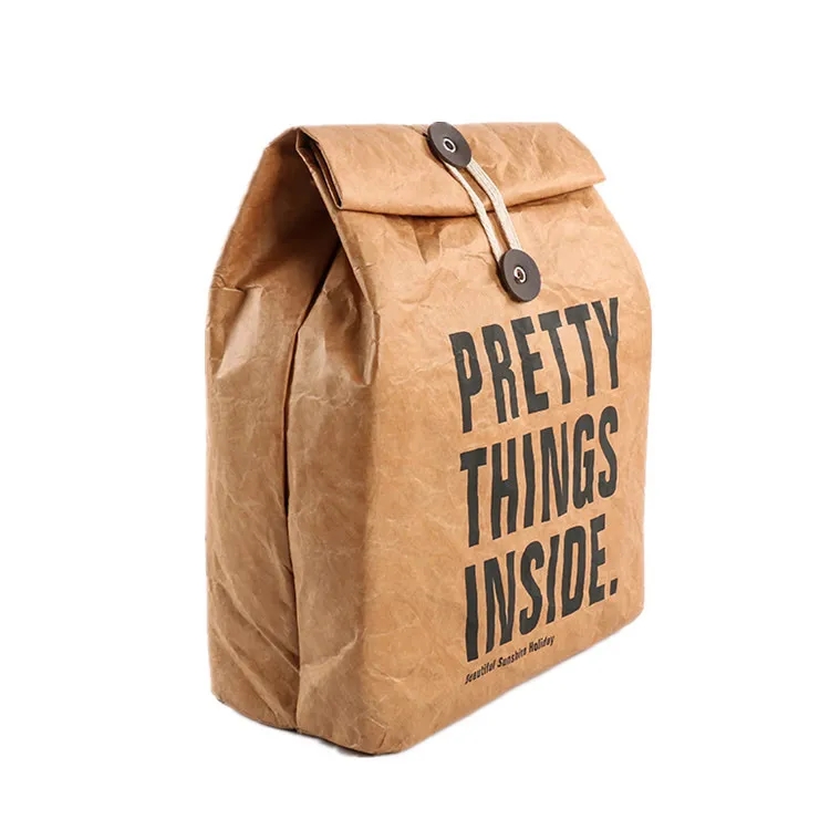 Reusable Freezable Brown Paper Lunch Bag 5
