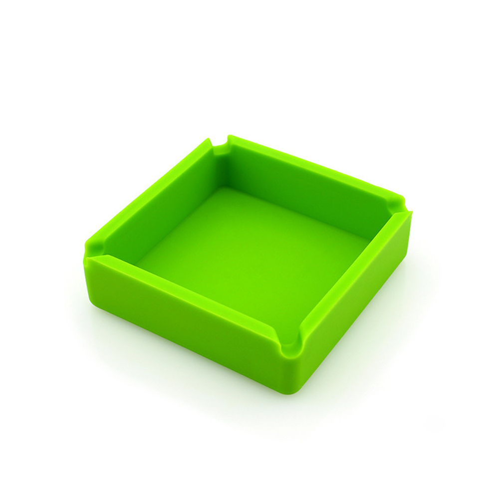 Square Thickening Silicone Ashtray 4