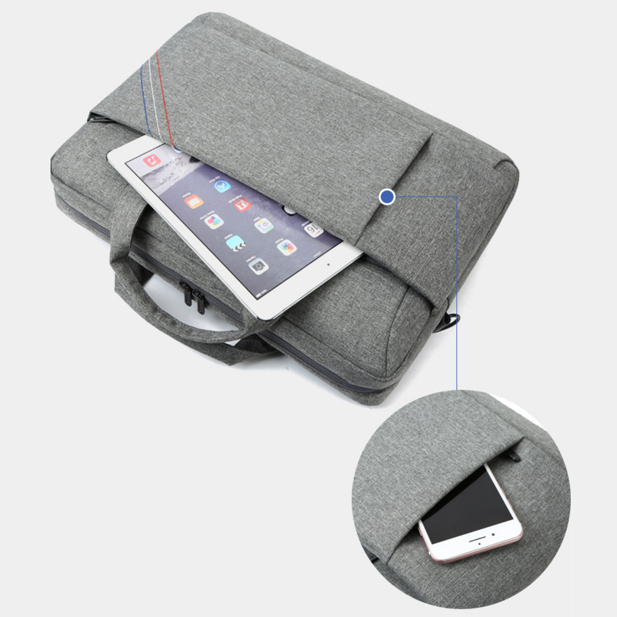 Laptop Messenger Bag with Shoulder Strap 3