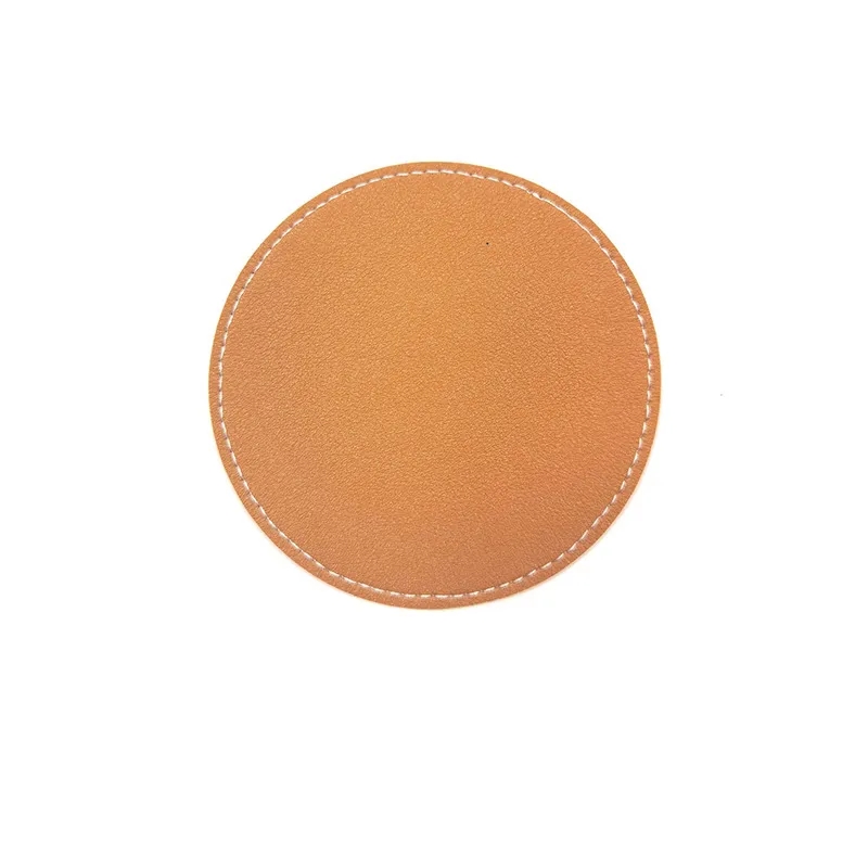 Leather Round Coaster 6