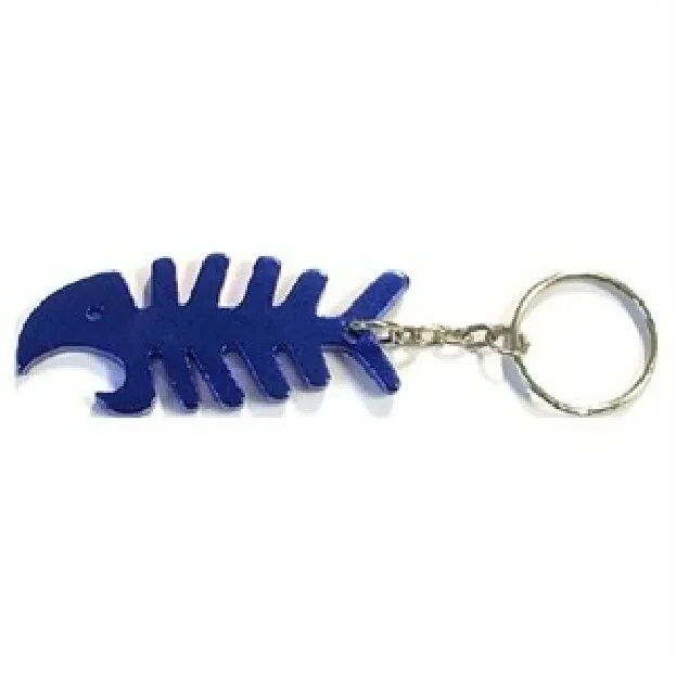 Fish Bone Shaped Metal Bottle Opener with Key Holder 1