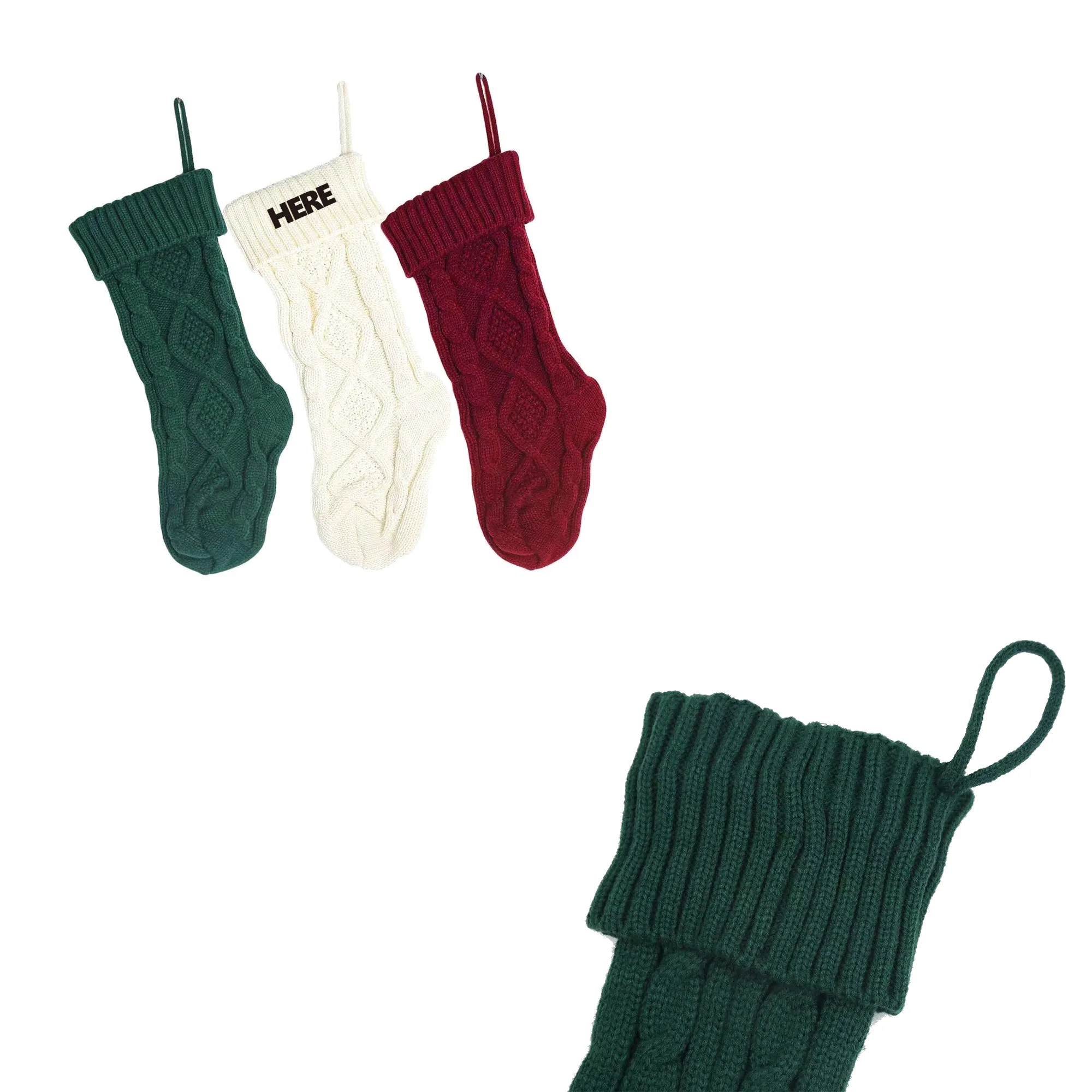 Knitted Christmas Stockings MOQ 10pairs 5