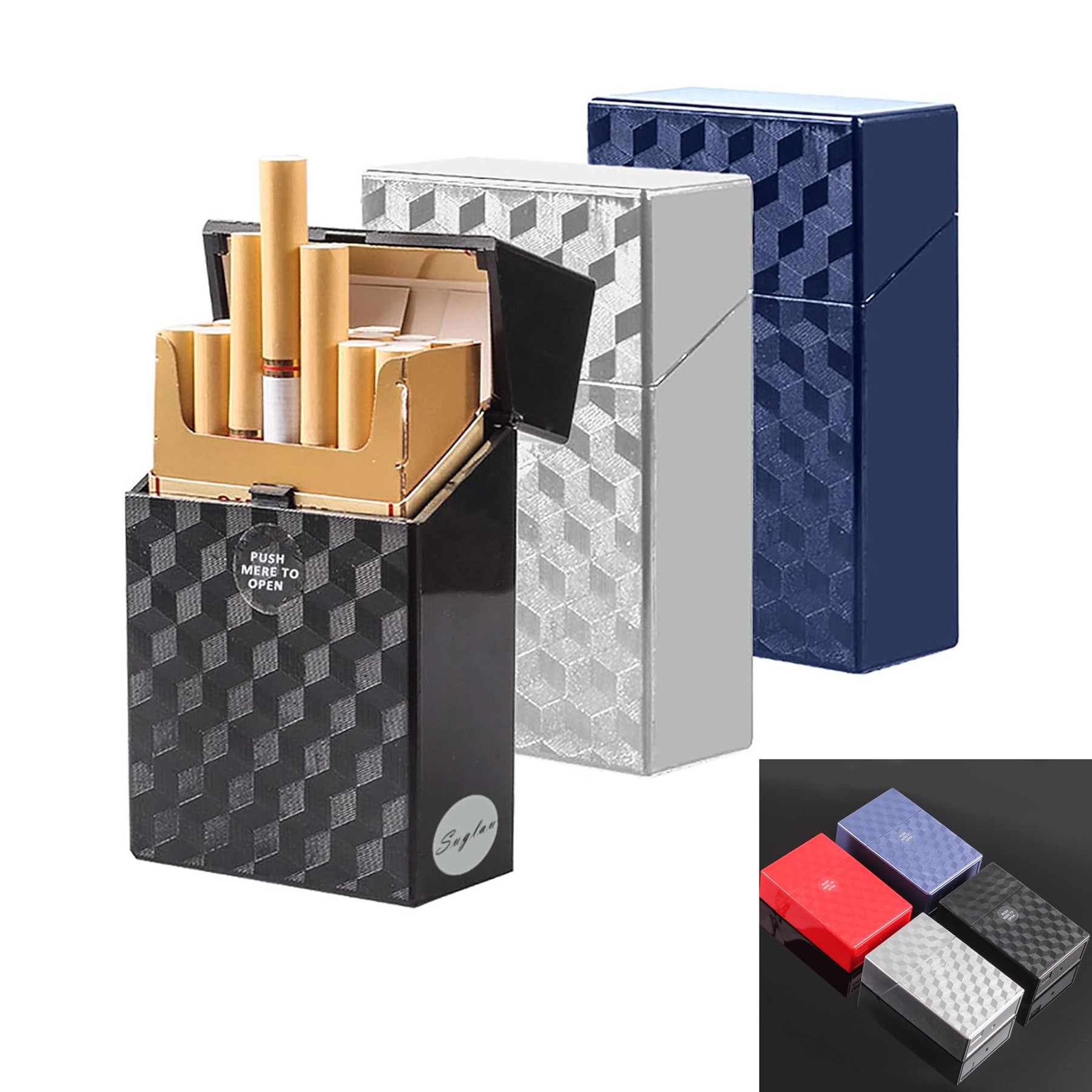 Push Button Cigarette Case