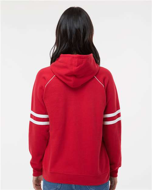 Women's Varsity Fleece Piped Hooded Sweatshirt - 8645 16