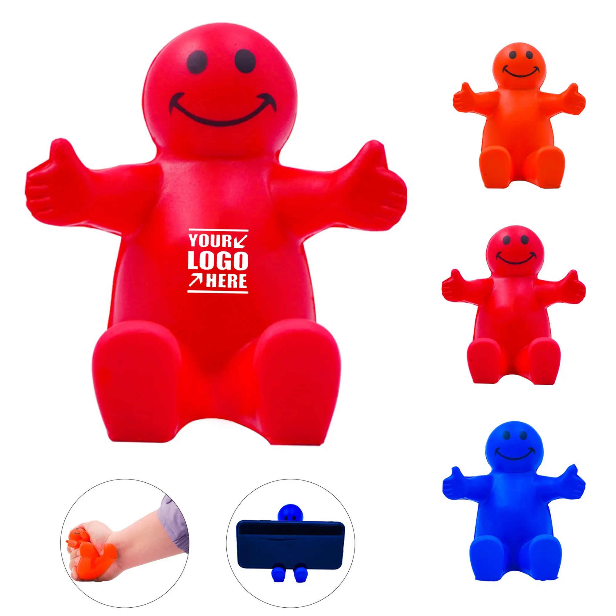 Smiley Face Stress Reliever Phone Holders 4