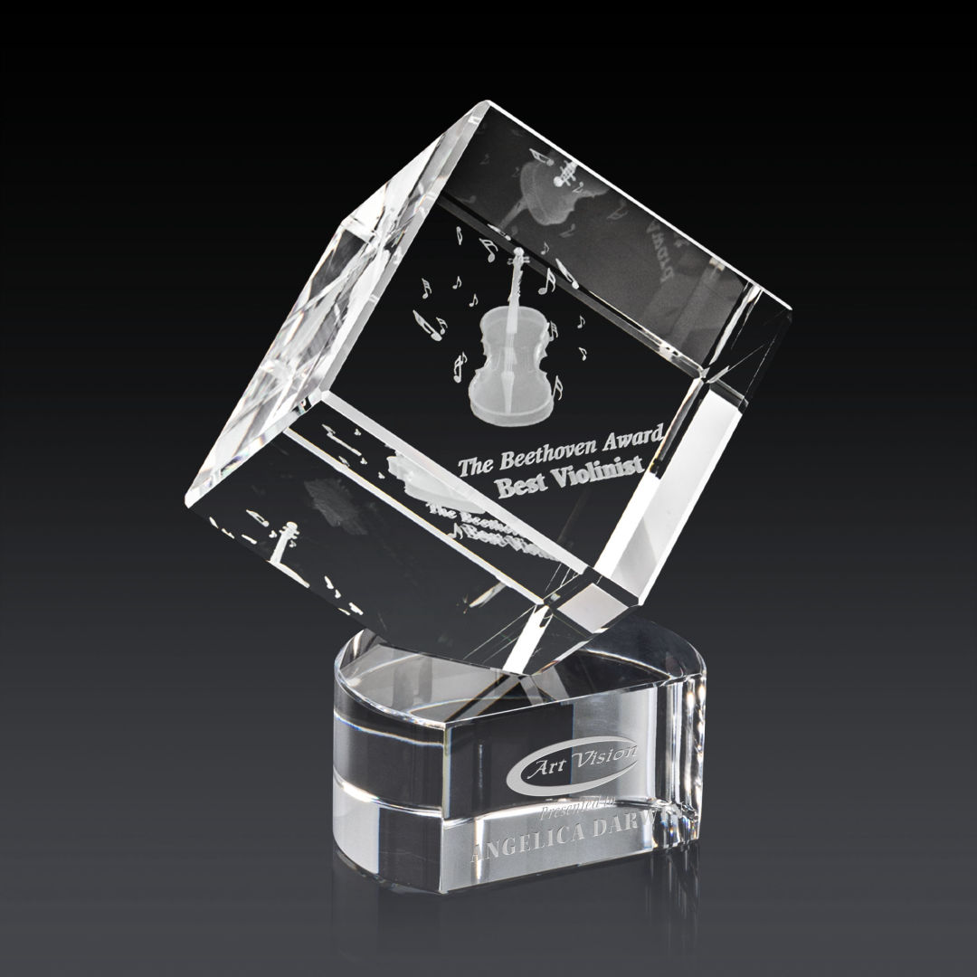 Burrill 3D Award on Paragon Base - Clear 5