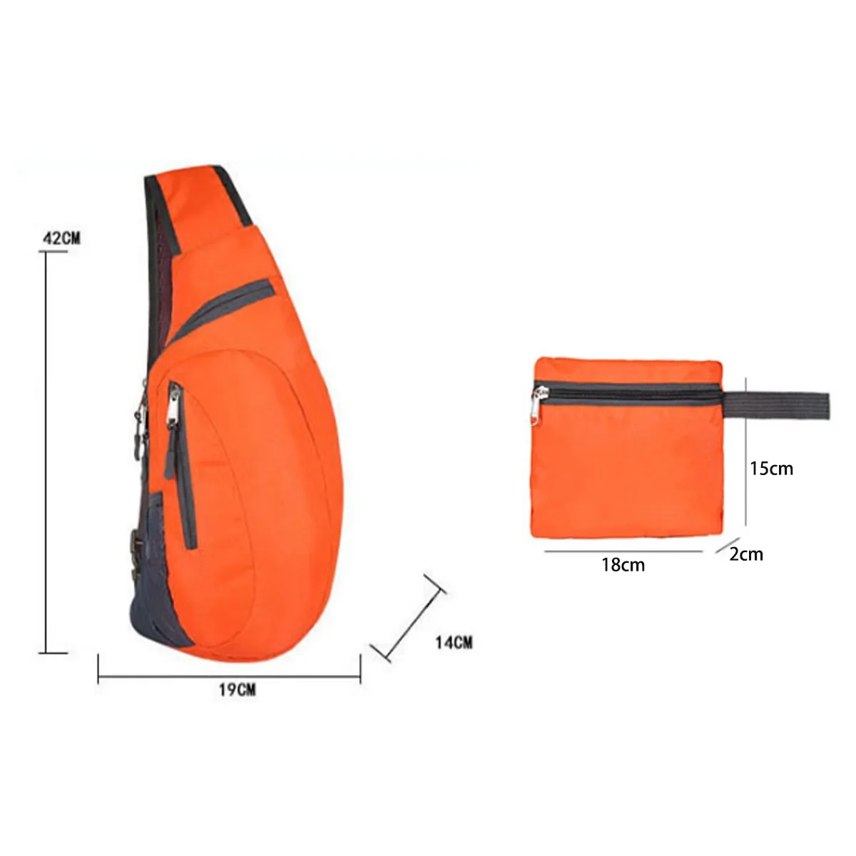 Customizable foldable Crossbody Sling Bag for Travel Outdoor 2