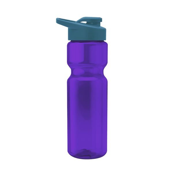 Blazer 28oz Transparent Bike Bottle w/Drink-thru Lid 905