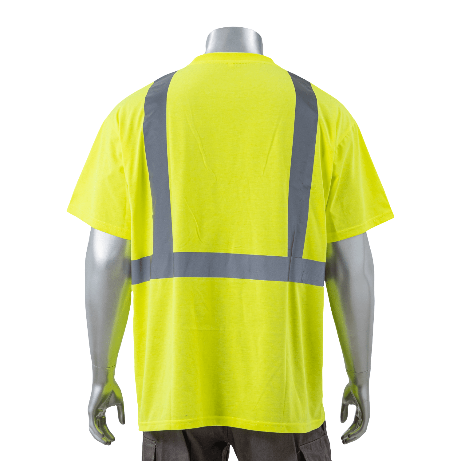 Class 2 Poly-Cotton Reflective Tape Safety T-Shirt with Pocket 5