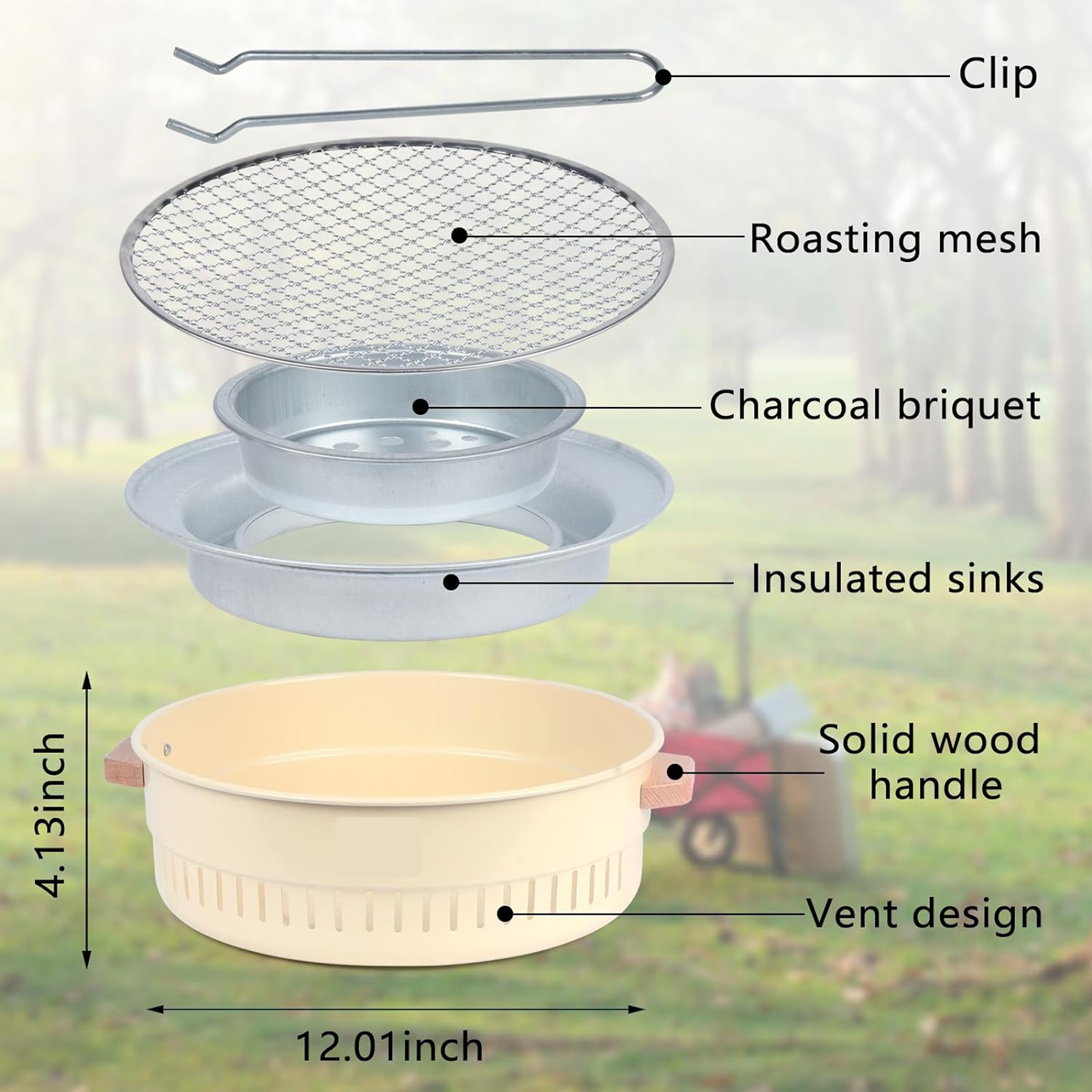 Charcoal BBQ Grill for Outdoor Cooking 3
