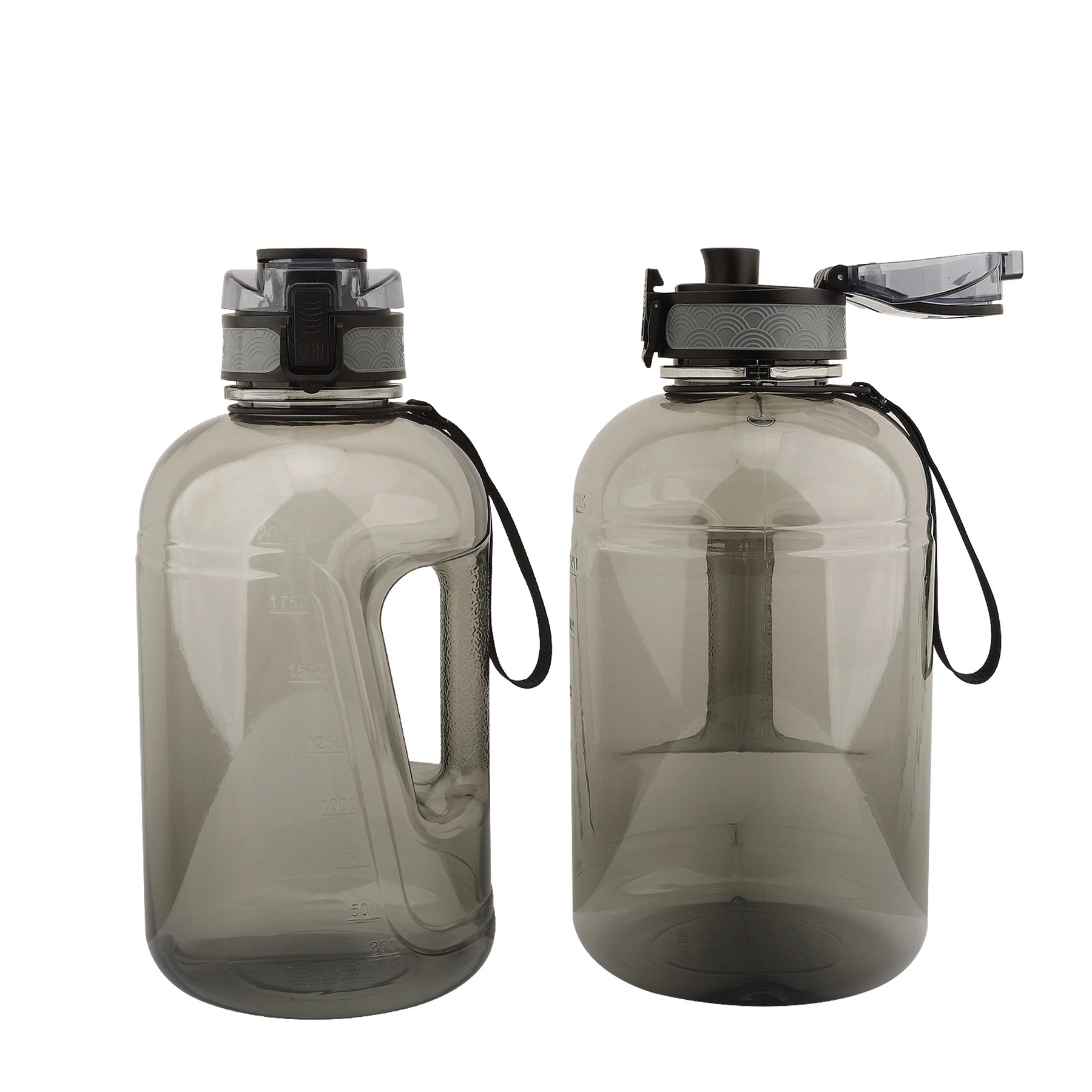 2.2 L Large Capacity Wide Mouth Plastic Sport Water Bottle 2
