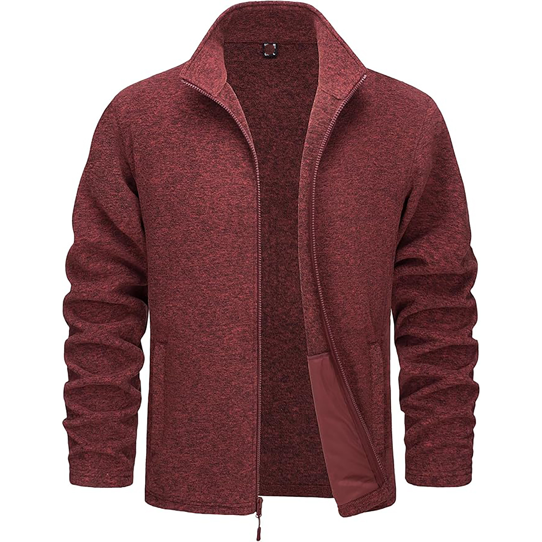 "Men Zipper Fleece Jacket Full zipper" 9