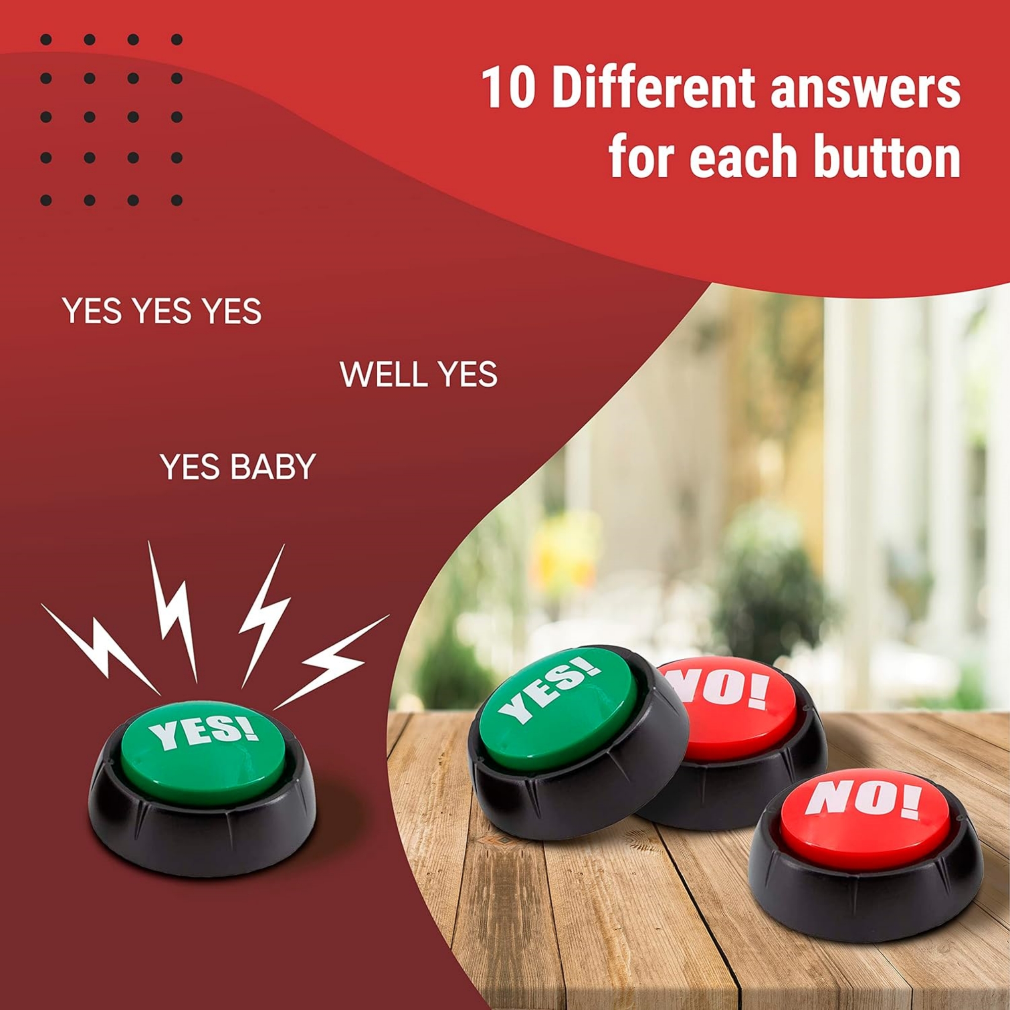 Yes and No Button With Sound 2