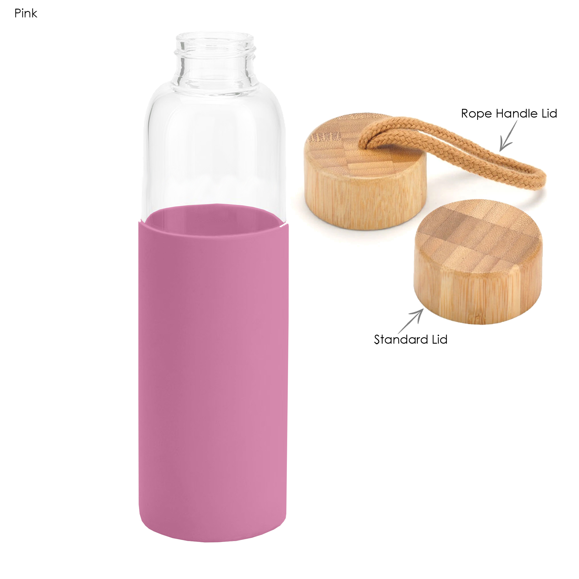Honya Glass Drink Bottle with Sleeve 7