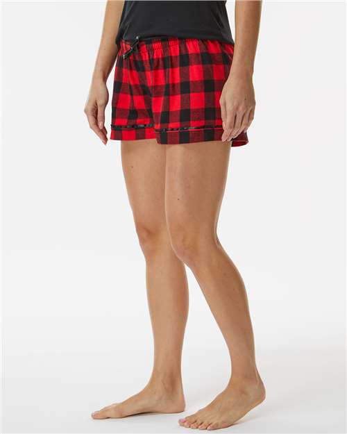 Women's Flannel Shorts - BW6501 101
