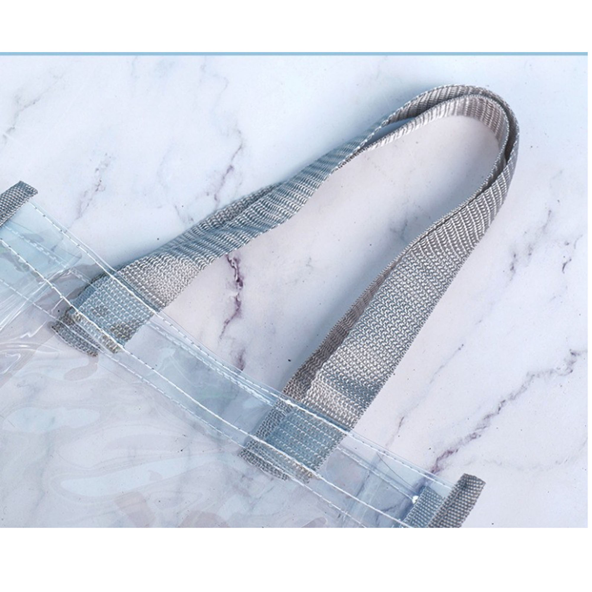 Clear Vinyl Security-Approved Shoulder Tote 6