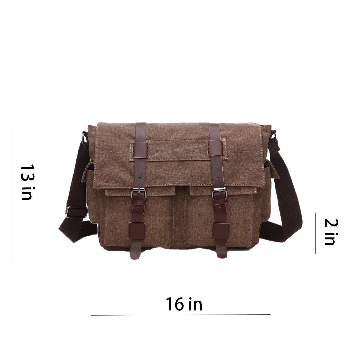 Large Canvas Messenger Bag 4