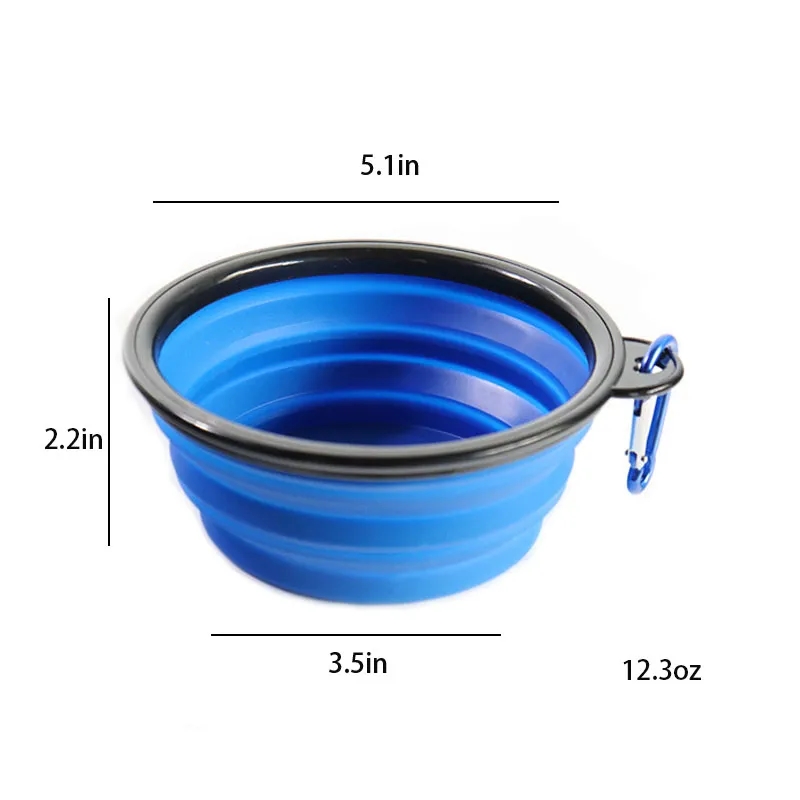 Silicone Pet Bowl with Carabiner 3
