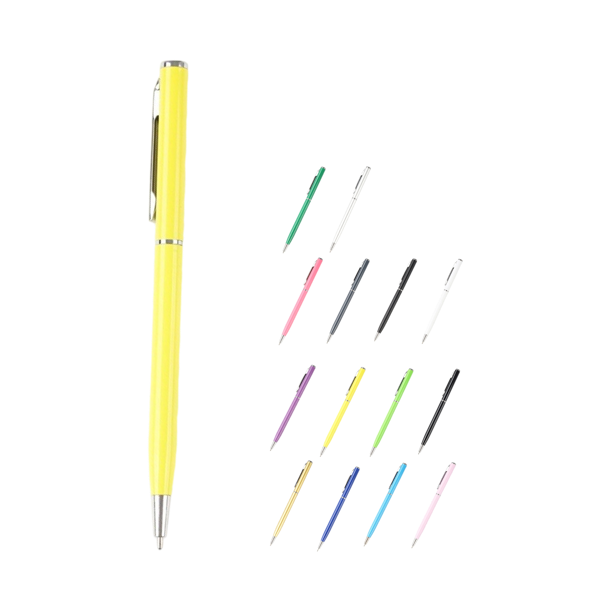 Slim Metal Ballpoint Pen with Twist Action 4